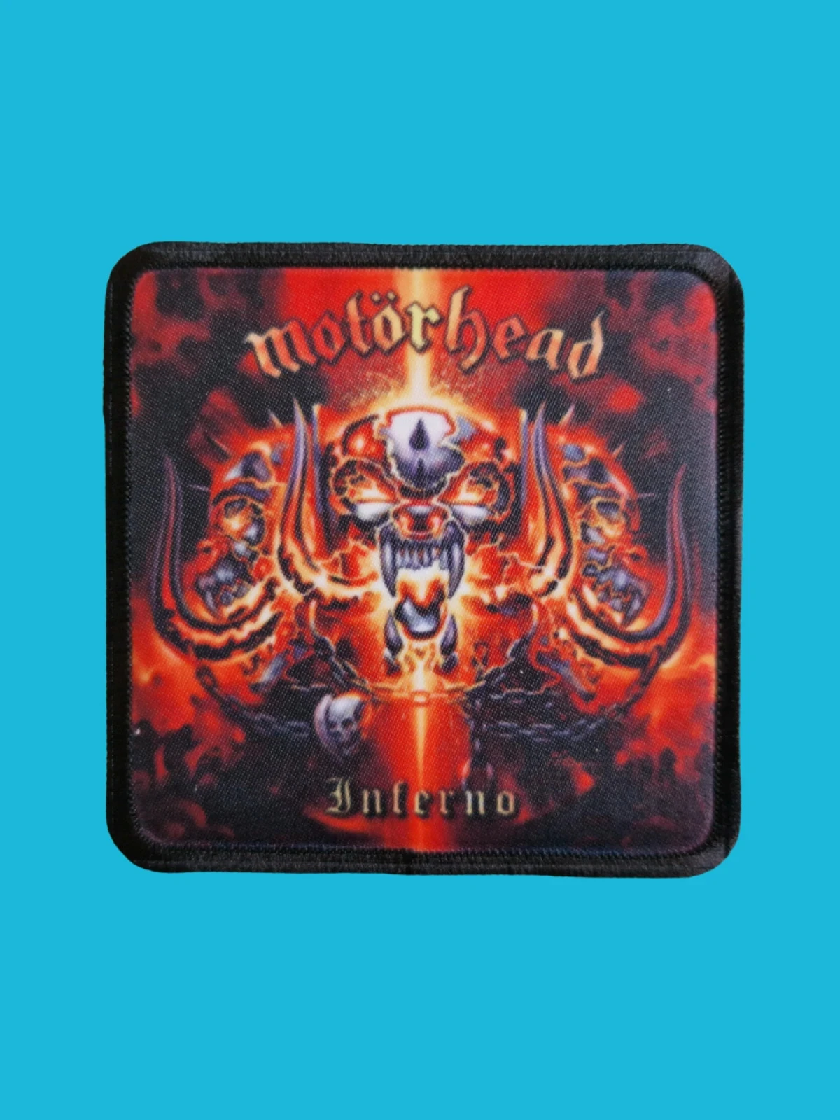 Patch Motörhead - Inferno - Imprimé - Carré de 7,5 x 7,5 centimètres